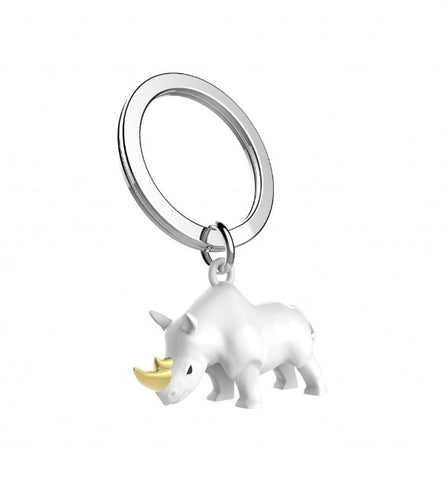 Metalmorphose White Rhino Keyring