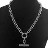 Misgraceful Chunky T Bar Necklace Modelled