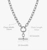 Misgraceful Chunky T Bar Necklace Sizes