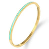 Misgraceful India Enamel Bracelet with Turquoise Inlay
