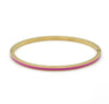 Misgraceful India Enamel Bracelet with Hot Pink Inlay
