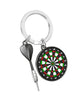 Metalmorphose Dart and Dartboard Keyring