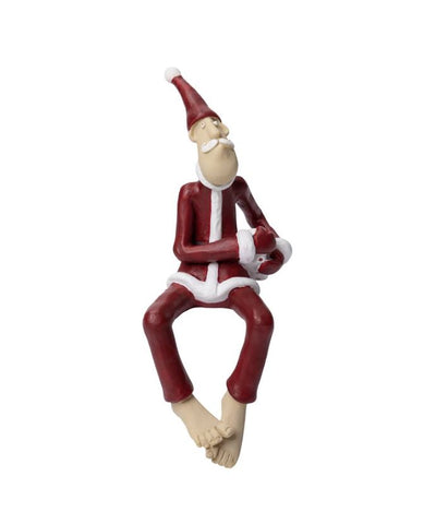 Santa Ove with Gift Sitting Christmas Ornament from Naasgransgarden