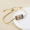 PoM Faux Gold Multi Ring Snake Necklace