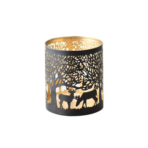 Reindeer Cut Out Votive Candle Holder