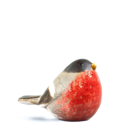 Ceramic Red Robin Christmas Ornament 10.6cm.