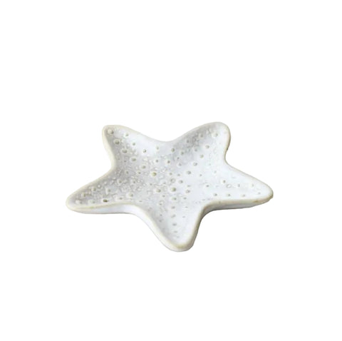 Ceramic starfish dish for trinkets jewellery 11cm wide