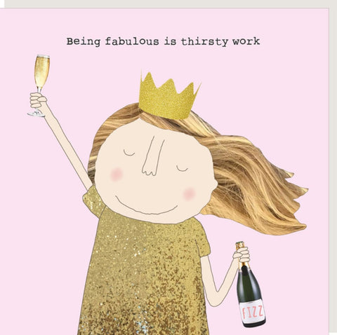 Thirsty Work Greeting Card from Rosie Made a Thing