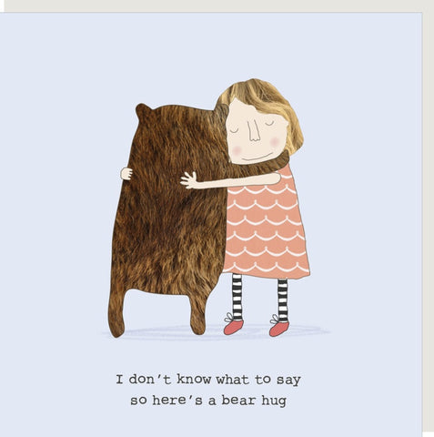 Bear Hug Greeting Card from Rosie Made a Thing
