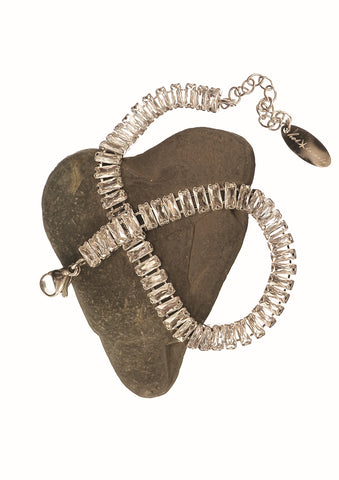 Hot Tomato Baguette Cut CZ Bracelet