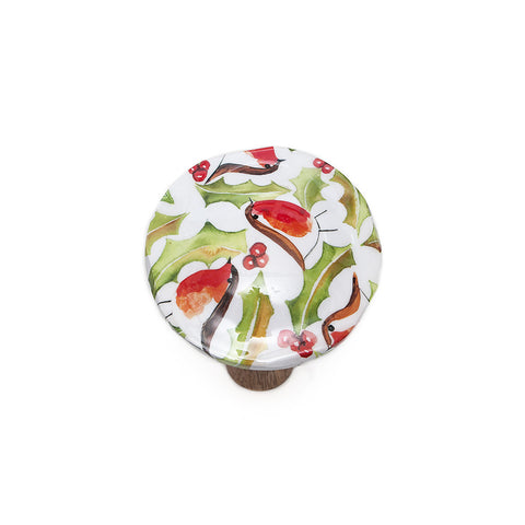 Shoeless Joe Holly Robin Small Toadstool Top View