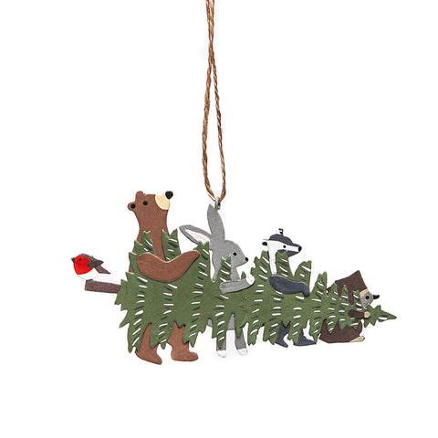 Homeward Bound with Tree Hanging Christmas Decoration from Shoeless Joe