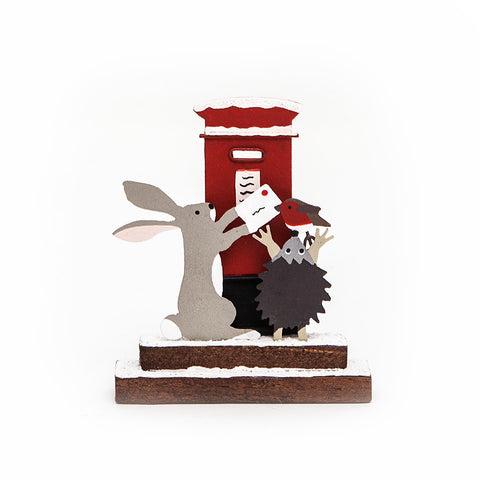 Posting the Xmas Card in the Postbox Christmas Decoration from Shoeless Joe