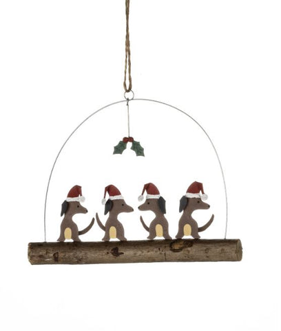 Sausage Fest Stick Hanging Christmas Decoration from Shoeless Joe