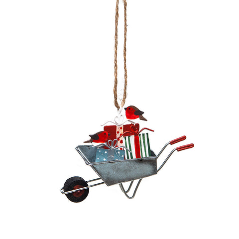 Shoeless Joe Wheelbarrow of Gifts Decoration