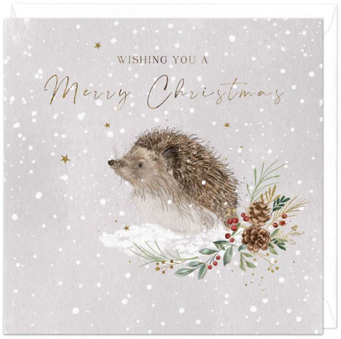 Snow Hedgehog Christmas Card