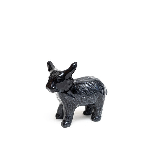 Small Black Highland Cow by Tilnar Art