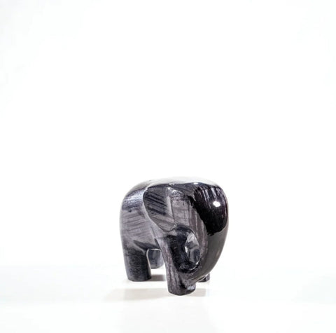Brushed Medium Black Elephant Trunk Down by Tilnar Art