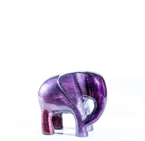 Purple Elephant Trunk Down by Tilnar Art Large