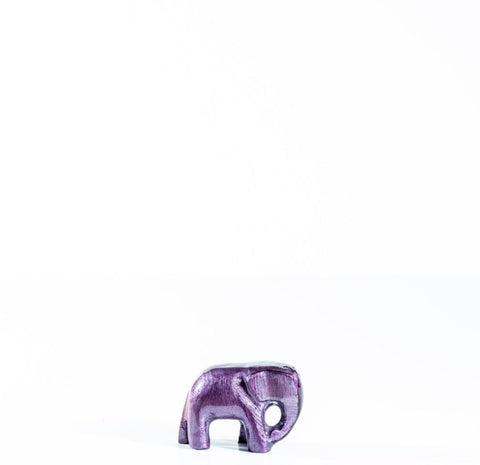 Purple Elephant Trunk Down by Tilnar Art Small