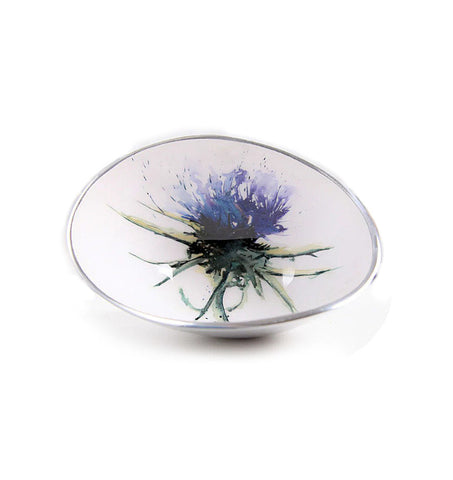Tilnar Art Small Thistle Oval Bowl