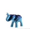 Brushed Aqua Elephant Trunk Up by Tilnar Art large