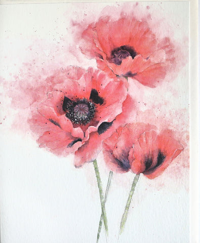 Oriental Poppy Greeting Card