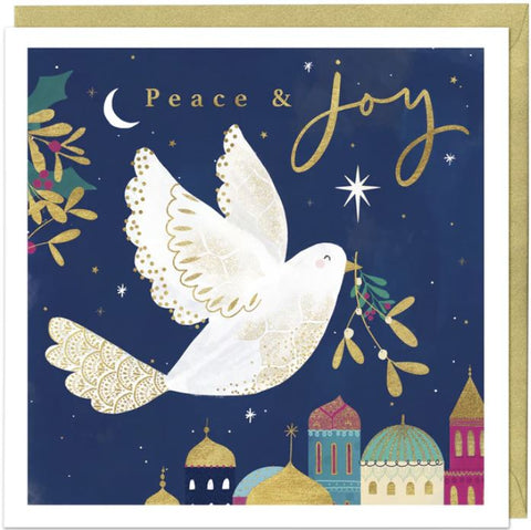 Dove and Mistletoe Christmas Card