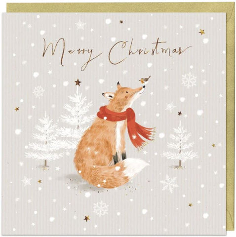 Festive Friends Fox Christmas Card