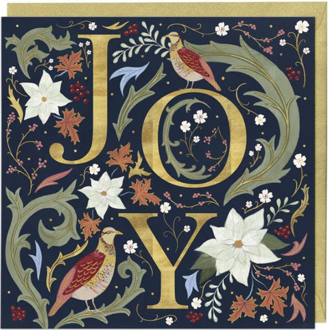 Golden Joy Christmas Card