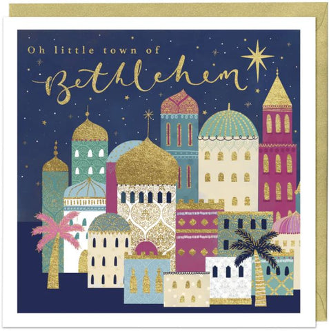 Oh Little Town of Bethlehem Christmas Card