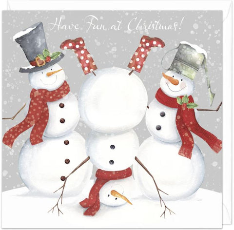 Have Fun Snowmen Christmas Card