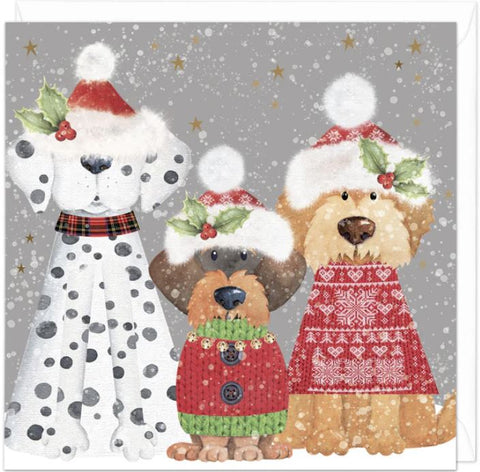 Three Wise Dogs Christmas Card Whistlefish