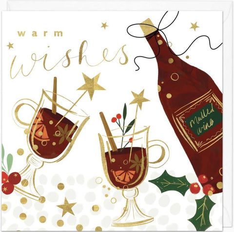 Festive Mulled Wine  Christmas Card