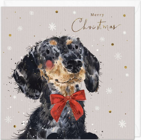Dachshund Christmas Card