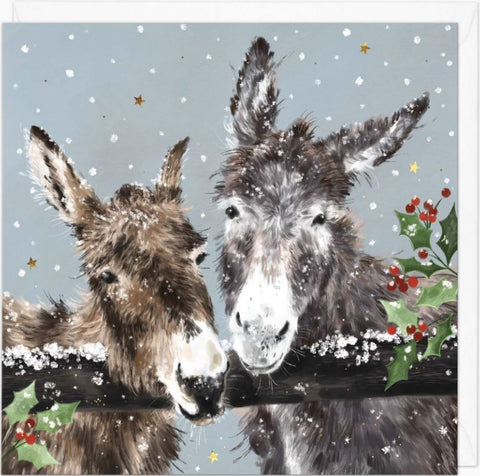 Donkey Friends Christmas Card