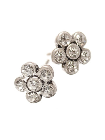 Hot Tomato  Daisy Daisy... in Antique Silver and Clear