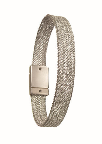 Hot Tomato Chain to Chain Magnetic Bracelet silver