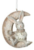 Heaven Sends Bunnies in Crescent Moon with Scarf