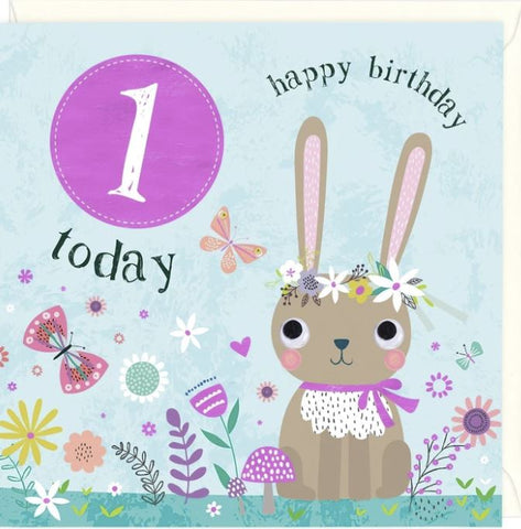 1 Today Happy Birthday Greetings Card