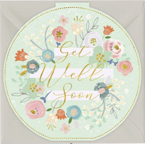 Get Well Soon Round Card