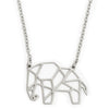 Annie Oak Elephant Geometric Necklace