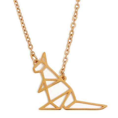 Annie Oak Kangaroo Geometric Necklace