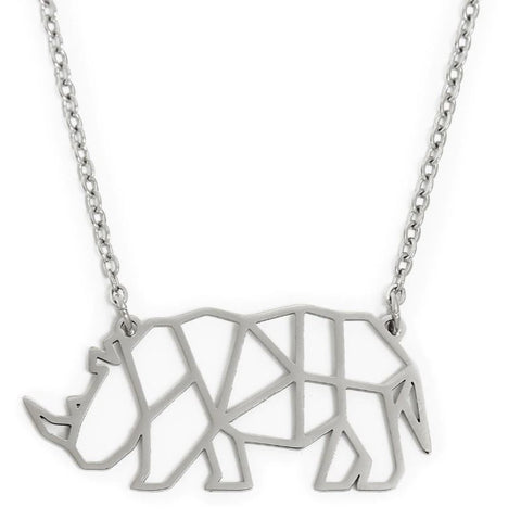 Annie Oak Rhino Geometric Necklace