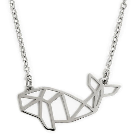 Annie Oak Whale Geometric Necklace