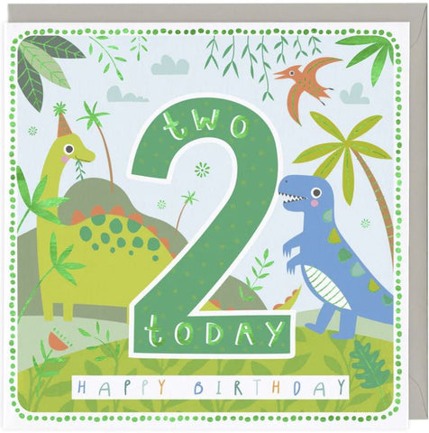 2 Today Happy Birthday Greetings Card