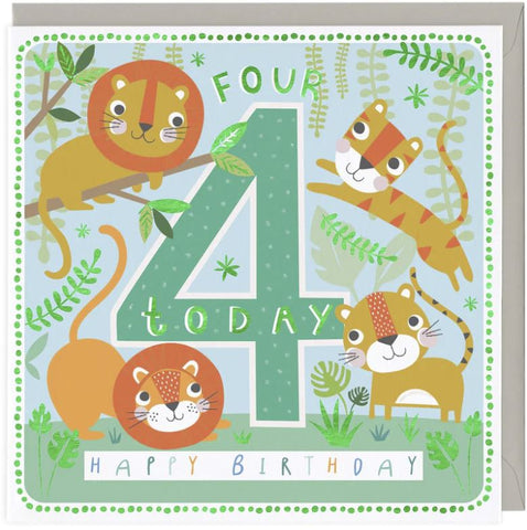 4 Today Happy Birthday Greetings Card