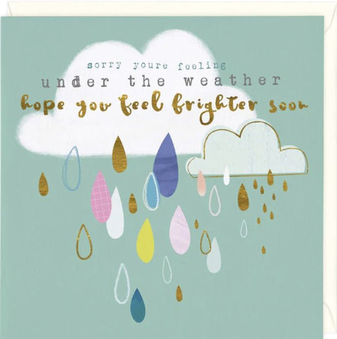 Under the Weather Hope You Feel Brighter Soon Card