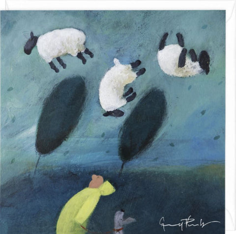 Three Sheep to the Wind Greeting Card