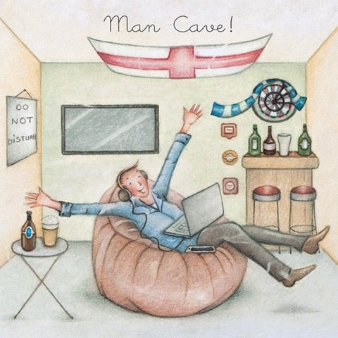 Man Cave! Greeting Card from Berni Parker